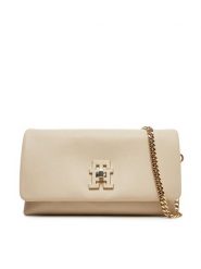 Tommy Hilfiger Torebka AW0AW17462 Beżowy. Brązowe torebki do ręki damskie Tommy Hilfiger, bez wzorów, ze skóry, bez dodatków. Za 559.99 zł.