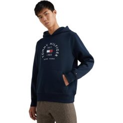 Bluza z kapturem Tommy Hilfiger, Mężczyźni. Czarne bluzy męskie Tommy Hilfiger, m, bez wzorów, z bawełny, z kapturem. Za 490.00 zł.