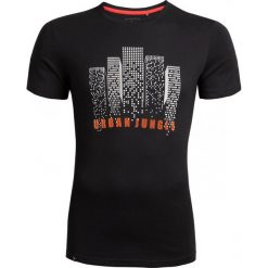 T-shirt męski TSM612 - głęboka czerń - Outhorn. T-shirty męskie Outhorn, m, bez wzorów, z bawełny, bez kołnierzyka, bez ramiączek. W wyprzedaży za 29.99 zł.
