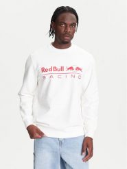 Pepe Jeans Bluza Red Bull Racing Team Logo RM580017 Biały Regular Fit. Białe bluzy męskie Pepe Jeans, m, bez wzorów, z bawełny, bez ramiączek, bez kaptura. Za 339.99 zł.