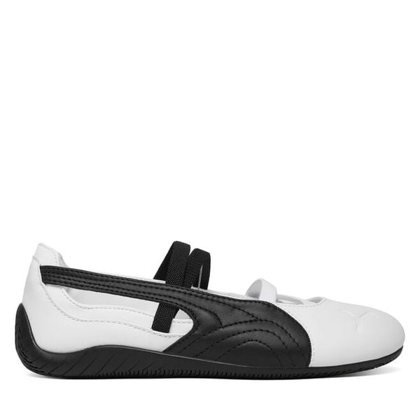 Baleriny Puma. Białe balerinki damskie Puma, bez wzorów, bez obcasa, bez zapięcia. Za 261.99 zł.