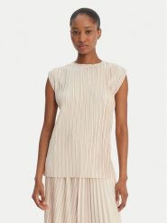 MAX&Co. Bluzka 2616941023200 Beżowy Regular Fit. Brązowe bluzki damskie MAX&Co., l, bez wzorów, z syntetyku, bez kołnierzyka, bez ramiączek. Za 449.99 zł.