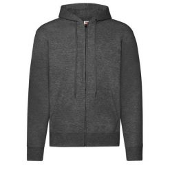 Męska Kurtka Z Kapturem Classic Heather. Szare kurtki męskie fruit of the loom, m, bez wzorów, sportowe, z kapturem. Za 127.99 zł.