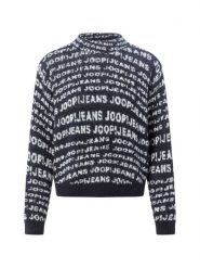 Joop Jeans sweter z dzianiny - Kalissa Kobiety niebieski|biały, M. Białe swetry nierozpinane damskie JOOP! Jeans, m, bez wzorów, z dzianiny, bez kołnierzyka, bez ramiączek. Za 279.95 zł.