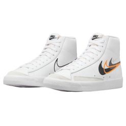 Obuwie Sportowe Męskie Nike BLAZER MID 77 FN7809 100 Mężczyzna. Białe buty sportowe męskie Nike, bez wzorów, bez zapięcia, do biegania. Za 559.99 zł.