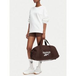 Torba sportowa Reebok. Brązowe torby sportowe męskie Reebok, bez wzorów. Za 119.99 zł.