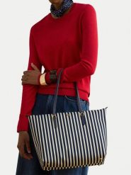 LAUREN RALPH LAUREN Torebka 431916737048 Granatowy. Niebieskie shopperki damskie Lauren Ralph Lauren, bez wzorów, z materiału, bez dodatków. Za 649.99 zł.