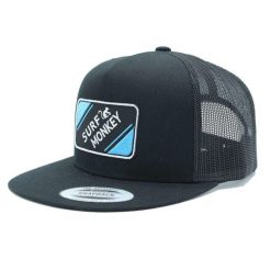 Czapka typu trucker / dla dorosłych / rozmiar uniwersalny (czarno-niebieski). Czarne czapki damskie SURF MONKEY, z aplikacjami, sportowe. Za 159.95 zł.