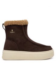 Furla Botki Wallabee YM95FKY-BX3490-5443S-1-007-20-BD Brązowy. Brązowe botki damskie Furla, bez wzorów, ze skóry, bez obcasa, na płaskiej podeszwie, bez zapięcia. Za 1,199.00 zł.