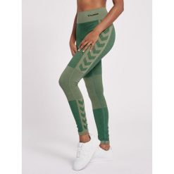 Damskie legginsy mid-rise Hummel Clea. Szare legginsy damskie Hummel, bez wzorów, z dzianiny. W wyprzedaży za 159.00 zł.