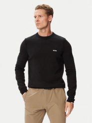 BOSS Bluza Ever-X CN 50556145 Czarny Regular Fit. Czarne bluzy męskie Boss, m, bez wzorów, z bawełny, bez ramiączek, bez kaptura. Za 599.99 zł.