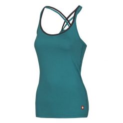 Damski tank top Ocun Corona. Niebieskie topy damskie Ocun, xs, bez wzorów, sportowe, bez kołnierzyka, bez ramiączek. Za 114.99 zł.