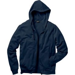Bluza rozpinana z kapturem bonprix ciemnoniebieski. Niebieskie bluzy męskie bonprix, l, bez wzorów, z dresówki, z kapturem. Za 74.99 zł.