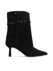 GINO ROSSI Botki EO-LS6531-04 Czarny. Czarne botki damskie Gino Rossi, bez wzorów, ze skóry, bez obcasa, na szpilce, bez zapięcia. Za 399.99 zł.