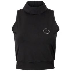 Koszulka damska croptop EQUESTRIAN QUEEN Rylee 24SS. Czarne bluzki damskie EQUESTRIAN QUEEN, xs, bez wzorów, sportowe, bez kołnierzyka, bez ramiączek. Za 150.99 zł.