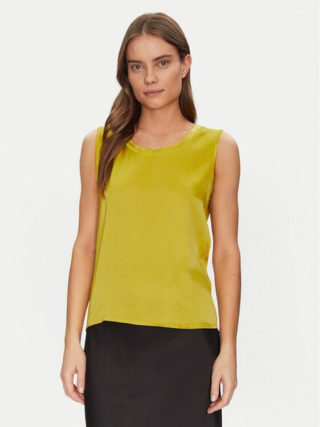 ViCOLO Bluzka TD0006 Zielony Relaxed Fit. Zielone bluzki damskie ViCOLO, xs, bez wzorów, z wiskozy, bez kołnierzyka, bez ramiączek. Za 99.99 zł.