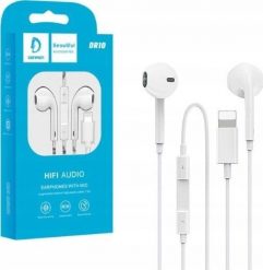 Słuchawki Vega SŁUCHAWKI UNIWERSALNE DENMEN LIGHTNING IPHONE BIAŁE DOUSZNE DR10>. Białe słuchawki douszne Vega. Za 36.24 zł.