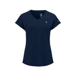 T-shirt damski Dare 2B Vigilant. Niebieskie t-shirty damskie Dare 2B, bez wzorów, z materiału, sportowe, bez kołnierzyka, bez ramiączek. Za 165.00 zł.