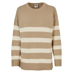 Sweter damski Urban Classics. Białe swetry nierozpinane damskie Urban Classics, na zimę, bez wzorów, eleganckie, bez kołnierzyka, bez ramiączek. Za 214.00 zł.
