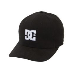 Czapka DC Shoes Cap Star Stretch Fit Hat, Dla obu płci. Czarne czapki damskie DC Shoes, bez wzorów, z bawełny, retro. Za 129.99 zł.