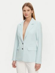 Guess Marynarka W5GN59 WH9Y2 Niebieski Regular Fit. Niebieskie marynarki i żakiety damskie Guess, z aplikacjami, z syntetyku, bez kołnierzyka, bez ramiączek. Za 349.99 zł.