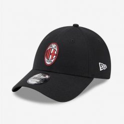 Czapka z daszkiem New Era AC Milan Core 940 - 60363649. Czarne czapki damskie New Era, bez wzorów, sportowe. Za 109.25 zł.