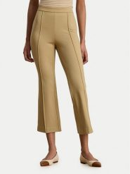LAUREN RALPH LAUREN Spodnie materiałowe 200P09085002 Beżowy Slim Fit. Brązowe spodnie materiałowe damskie Lauren Ralph Lauren, bez wzorów, z materiału. Za 693.99 zł.