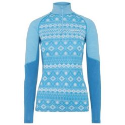Kurtka pół-zip z długimi rękawami damska Kari Traa Malia. Niebieskie koszule nocne damskie Kari Traa, bez wzorów, z dzianiny, bez ramiączek. Za 420.00 zł.
