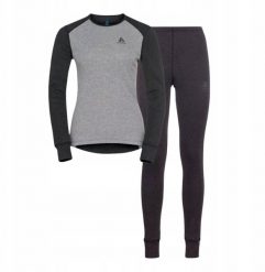 Komplet bielizny damskiej Odlo Set ACTIVE WARM ECO Special Set roz. M Szary. Czerwone bielizna sportowa damska ODLO, m, bez wzorów. Za 320.64 zł.