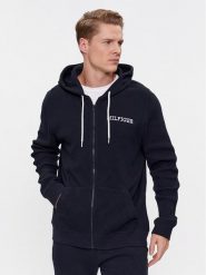 Tommy Hilfiger Bluza UM0UM03131 Granatowy Regular Fit. Niebieskie bluzy męskie Tommy Hilfiger, m, bez wzorów, z bawełny, bez ramiączek, bez kaptura. Za 229.99 zł.