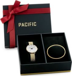Zegarek Pacific ZEGAREK DAMSKI PACIFIC X6171 - KOMPLET PREZENTOWY (ZY664B). Zegarki damskie Pacific. Za 156.58 zł.