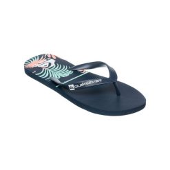Klapki JAVA GOOD PALM Niebieski Mężczyźni. Niebieskie klapki męskie Quiksilver, bez wzorów, z gumy, bez zapięcia. Za 89.00 zł.