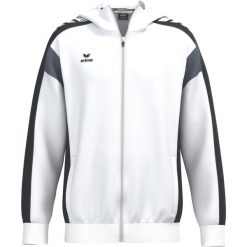 Kurtka treningowa Erima Celebrate 125 z kapturem, wielokolorowa dla juniorów. Białe kurtki męskie Erima, bez wzorów, sportowe, z kapturem. Za 329.99 zł.
