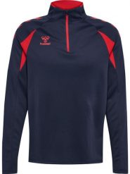 Bluza treningowa zapinana do połowy Hummel Core 2.0. Czarne bluzy damskie Hummel, xl, bez wzorów, z materiału, bez ramiączek, bez kaptura. Za 226.00 zł.