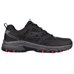 Buty trekkingowe na co dzień męskie SKECHERS HILLCREST skóra. Czarne buty zimowe męskie Skechers, bez wzorów, ze skóry, bez obcasa, bez zapięcia. Za 329.00 zł.