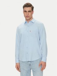 Levi's® Koszula Sunset Pocket 85746-0182 Błękitny Standard Fit. Niebieskie koszule męskie l, bez wzorów, ze lnu, bez kołnierzyka, bez ramiączek. Za 169.99 zł.
