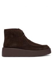 Calvin Klein Trzewiki Flatf Lace Up Apr Cut Boot HW0HW03273 Brązowy ciemny. Brązowe botki damskie Calvin Klein, bez wzorów, ze skóry, bez obcasa, na płaskiej podeszwie, bez zapięcia. Za 699.99 zł.