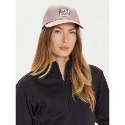 Czapka z daszkiem EA7 Emporio Armani. Czerwone czapki damskie EA7 Emporio Armani, bez wzorów. Za 159.99 zł.