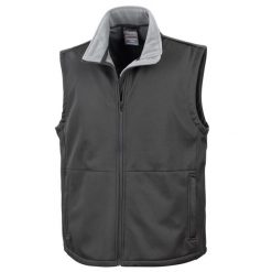 Męska Kurtka Bezrękawnikowa Core Soft Shell. Czarne kurtki męskie RESULT, l, bez wzorów, sportowe, bez kaptura. Za 137.99 zł.