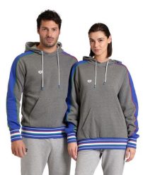 Bluza Arena Hooded Sweat Inserts z kapturem. Niebieskie bluzy damskie ARENA, l, bez wzorów, z bawełny, sportowe, bez ramiączek, z kapturem. Za 273.42 zł.