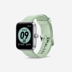 Zegarek smartwatch multisportowy cardio Decathlon CW500 S. Białe, analogowe zegarki męskie Decathlon, z aplikacjami, z materiału, plastikowe. Za 179.99 zł.