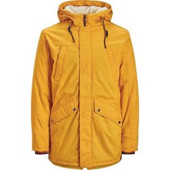 Parka w kolorze żółtym. Żółte parki męskie Jack & Jones, l, bez wzorów, bez kołnierzyka, bez kaptura. W wyprzedaży za 257.95 zł.