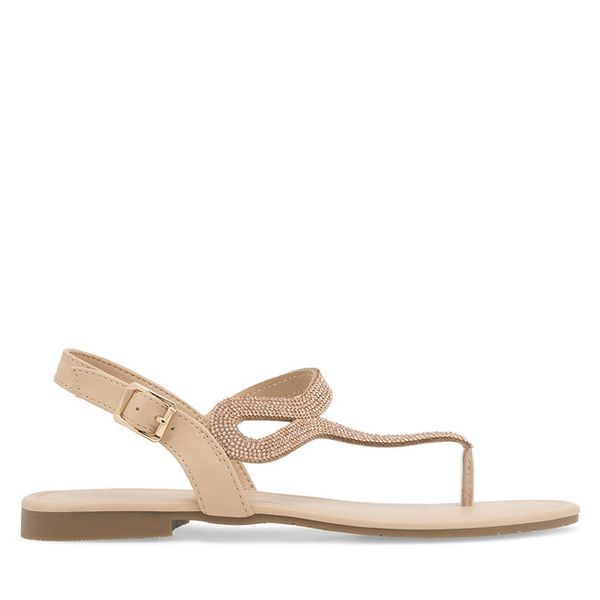 Sandały Jenny Fairy. Brązowe sandały damskie Jenny Fairy, bez wzorów, bez obcasa, na płaskiej podeszwie, bez zapięcia. Za 59.99 zł.