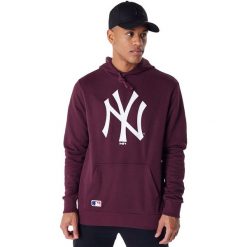 Bluza z kapturem New Era Nos Mlb Regular Hoodie, Mężczyźni. Fioletowe bluzy męskie New Era, l, bez wzorów, z bawełny, z kapturem. Za 390.00 zł.