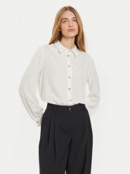 Tommy Hilfiger Koszula WW0WW43066 Écru Regular Fit. Koszule damskie Tommy Hilfiger, bez wzorów, z wiskozy, biznesowe, bez kołnierzyka, bez ramiączek. Za 449.99 zł.