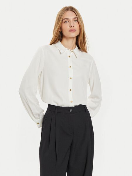 Tommy Hilfiger Koszula WW0WW43066 Écru Regular Fit. Koszule damskie Tommy Hilfiger, bez wzorów, z wiskozy, biznesowe, bez kołnierzyka, bez ramiączek. Za 449.99 zł.