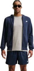 Nike Bluza męska Club BB FZ Hoodie granatowa FN3861 451 L. Bluzy męskie Nike, l, bez wzorów, bez ramiączek, bez kaptura. Za 322.91 zł.