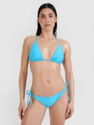 4F Góra od bikini damska - turkusowa XL. Niebieskie bikini 4F, uniwersalny, bez wzorów, z elastanu. W wyprzedaży za 39.99 zł.