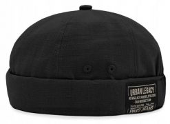 Letnia Czapka Dokerka (Leonka) - Pako Jeans - Czarna. Czarne czapki męskie Pako Jeans, na jesień, bez wzorów, z bawełny. Za 49.99 zł.