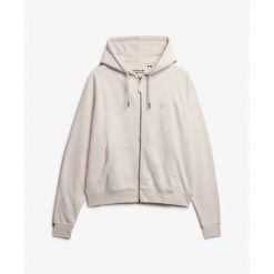 Damska bluza z kapturem zapinana na zamek Superdry Studios Relaxed. Czerwone bluzy damskie Superdry, bez wzorów, bez ramiączek, z kapturem. Za 343.30 zł.